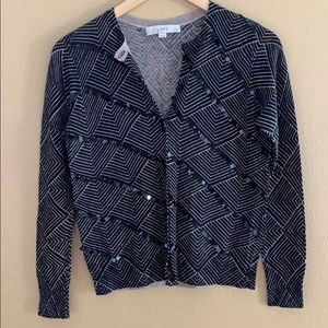 SALE (3/$15) Loft Geometric Print Cardigan SP